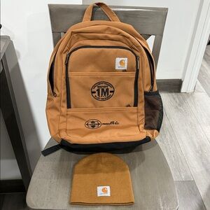 Carhartt Backpack & Beanie Bundle